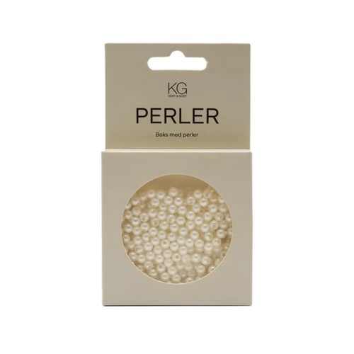 Perler 5mm, krem 30gram