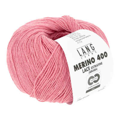 0129 Merino 400 lace - bubblegum melange