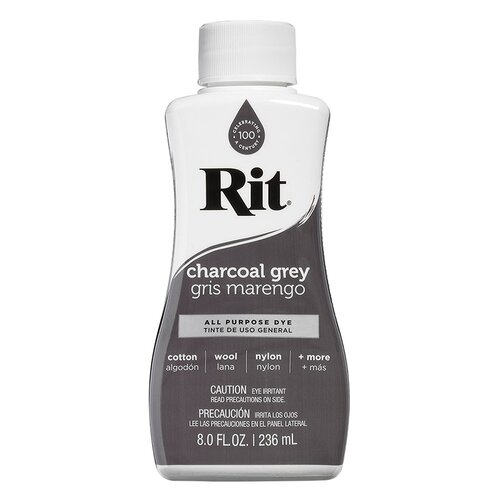 Rit flytende tekstilfarge 236ml, charcoal grey