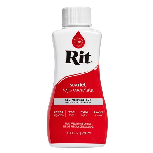 Rit flytende tekstilfarge 236ml, scarlet