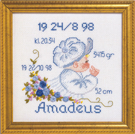 Dåpsbilde Amadeus, bilde 20x20cm