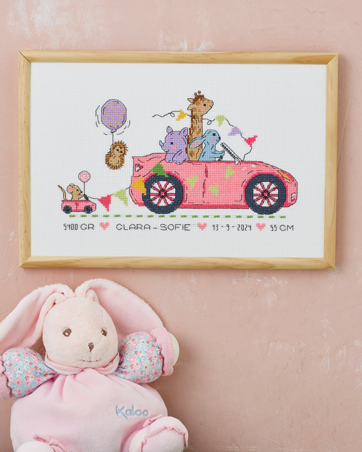 Dåpsbilde Clara-Sofie, bilde 30x20cm