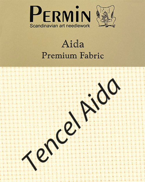 Tencel aida 50x65cm 5,4 tr/cm - ivory