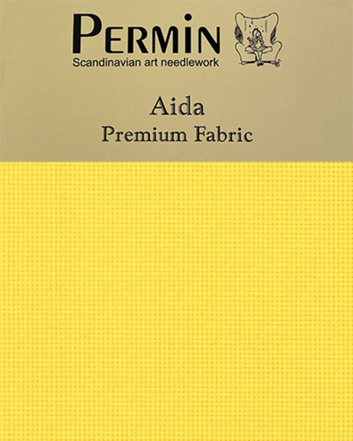 Aida 50x65cm 5,4 tr/cm - yellow