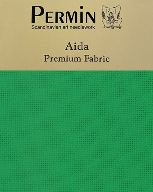 Aida 50x65cm 5,4 tr/cm - dark green