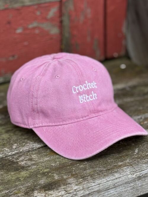 Caps - crochet bitch - rosa