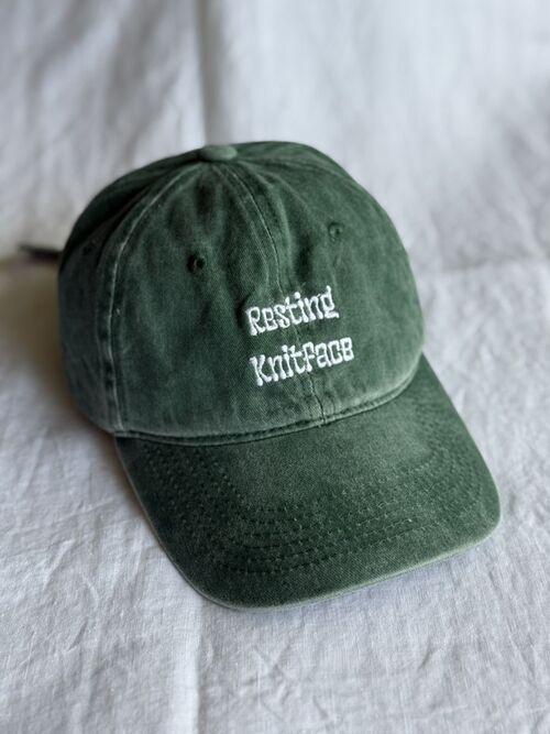 Caps - resting knitface - grønn