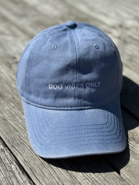 Caps - dog vibes, lys blå