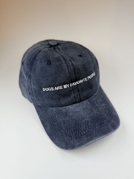 Caps - dogs are my favorite people, mørkblå
