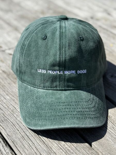 Caps - less people more dogs, grønn