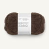 3082 Børstet Alpakka - mørk brun
