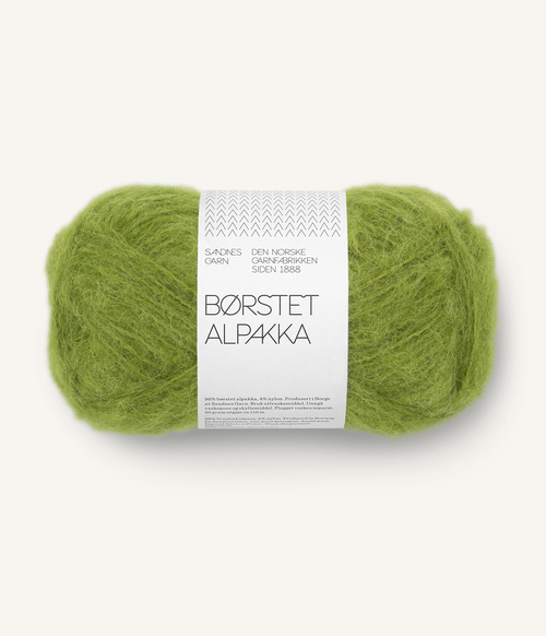 9564 Børstet Alpakka - matcha