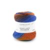 300 Silky Lace Rainbow - blue/rust/ochre