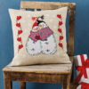 Snøkjærester, pute 40x40cm