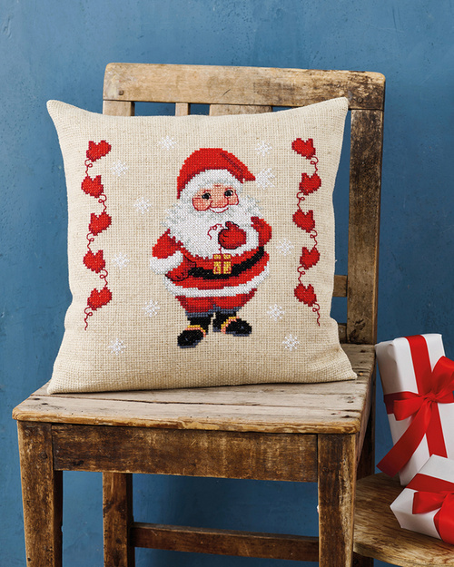 Julenisse, pute 40x40cm