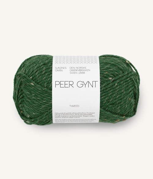 8085 Peer Gynt - skoggrønn m/natur tweed