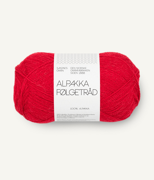 4219 Alpakka følgetråd - rød