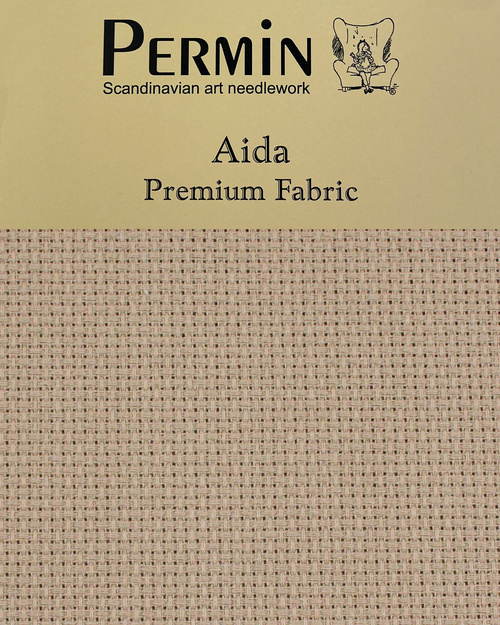 Aida 50x65cm 5,4 tr/cm - natural brown
