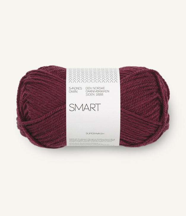 4372 Smart - dyp burgunder