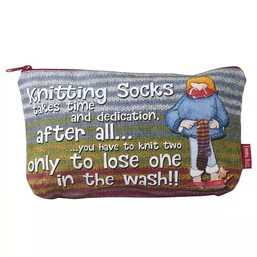 Zipped pouch - sock knitters