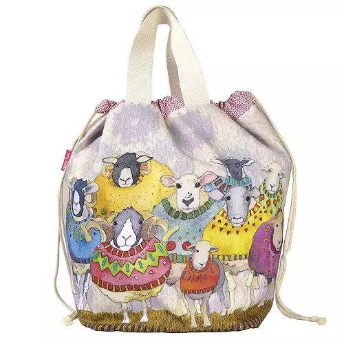 Bucket bag m/snøring - sheep in sweaters