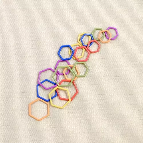 Maskemarkører hexagon, 18 stk.