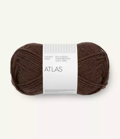 3591 Atlas - mørk brun melert