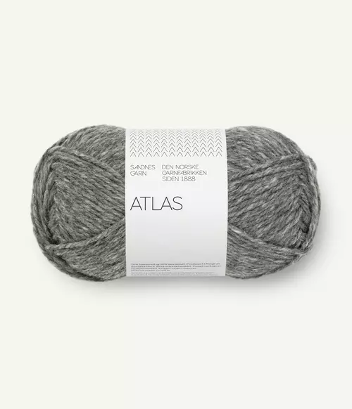 1055 Atlas - mørk gråmelert