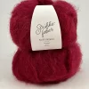 165 Fluffy Mohair - vinrød
