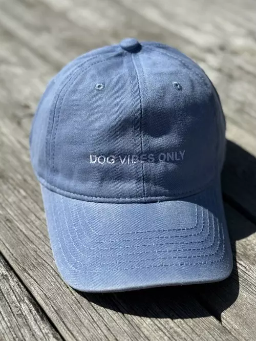 Caps - dog vibes only, lys blå