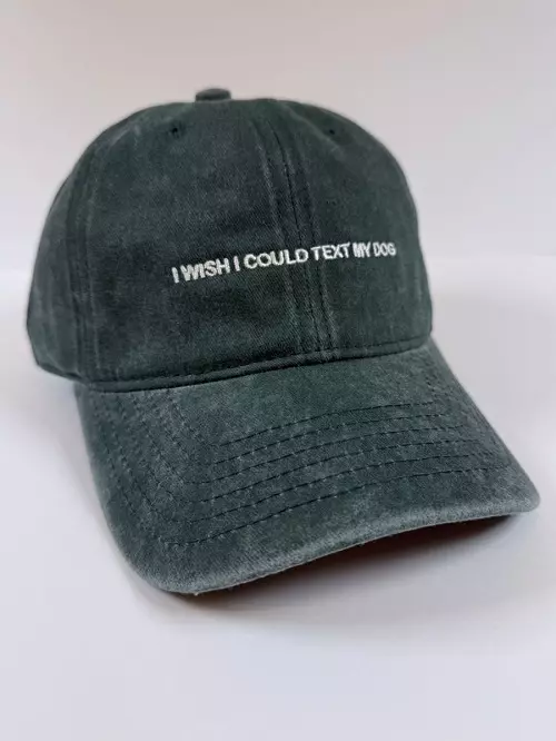 Caps - I wish i could text my dog, grønn
