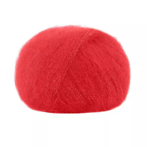 6024 LG Silk Mohair Lux - rosso