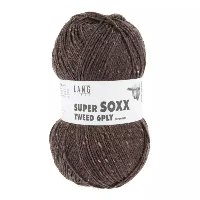 67 Super Soxx Tweed 6-ply - choco
