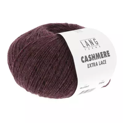 262 Cashmere Extra Lace - wine red mélange