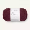4372 Mini Alpakka - dyp burgunder