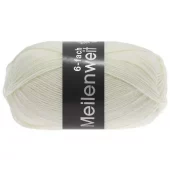 8840 Meilenweit 6-ply - hvit