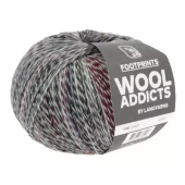 21 Footprints - bordeaux/grey/lavender
