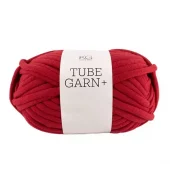 1557 Tubegarn+ - mørk rød