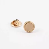 Pin Ø11mm, rund gull