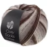 103 Cosy Socks soft stripes - brun/beige