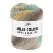 222 Mille Colori Socks & Lace Luxe - mint/ochre/olive
