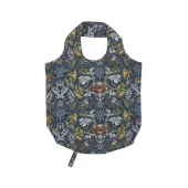 Roll-up bag, finch and flower