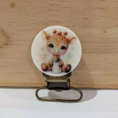 Seleklips messing 25mm, sjiraff