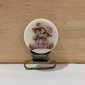 Seleklips messing 25mm, bamse