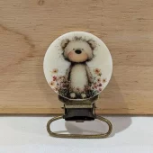 Seleklips messing 25mm, bamse