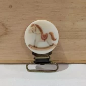 Seleklips messing 25mm, gyngehest