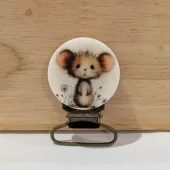 Seleklips messing 25mm, mus