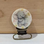 Seleklips messing 25mm, elefant