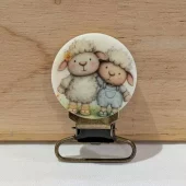 Seleklips messing 25mm, lam