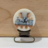 Seleklips messing 25mm, tog m/elefant